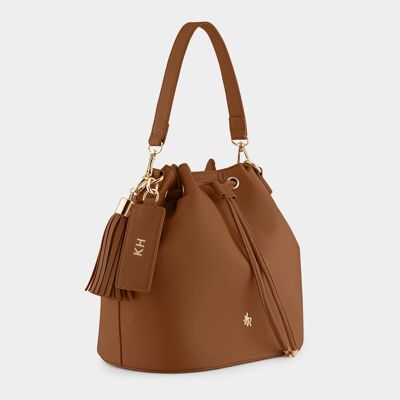 Tan Harrow Bucket Bag