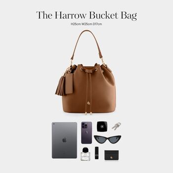 Sac seau Harrow marron clair 7