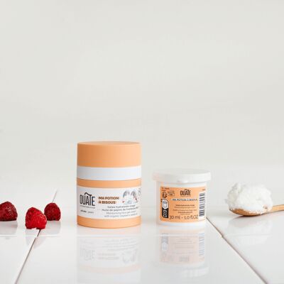 Natural moisturizing face cream refill - child 4-6 years - Ma Potion à Kisses - with ORGANIC raspberry seed oil
