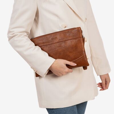 Handbag, leather color, Wallets Series - 29x21 cm