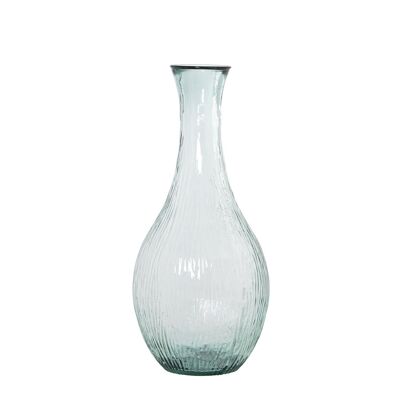 VASE AUS RECYCELTEM GLAS 75CM TRANSPARENT °33X75CM ST11032