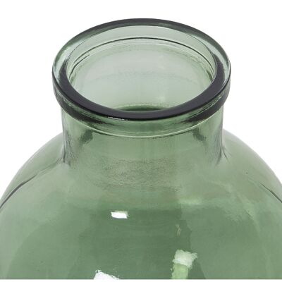 RECYCLED GLASS VASE 8L GREEN °24X31CM ST11077