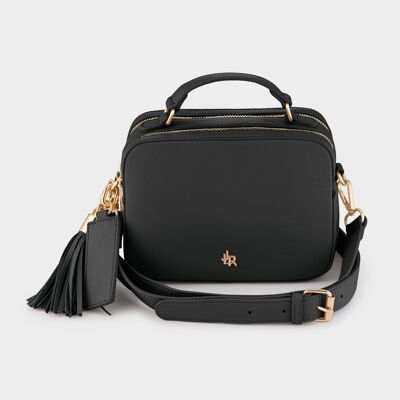 Black Harrison Top Handle Bag