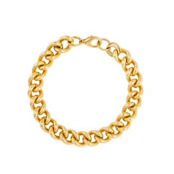 bracelet à chaîne en or lourd vintage 1