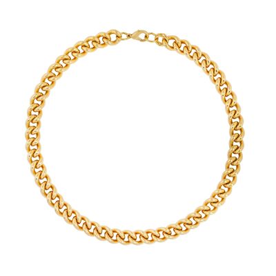 collier de chaîne en or lourd vintage