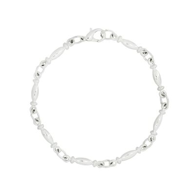 Bracciale a maglie vintage in argento