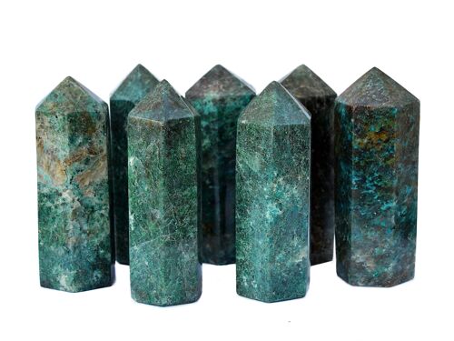 Natural Chrysocolla Crystal Tower (110mm)