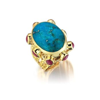 BAGUE ALEXANDRIE TURQUOISE 1