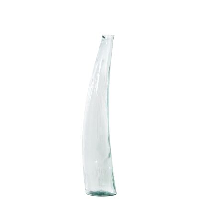 VASE VERRE RECYCLÉ 100CMTRANSPARENT 20X20X100CM ST11014