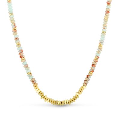 Collier de perles de corail et d’or