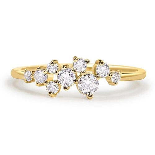 Sparkle Cluster Ring