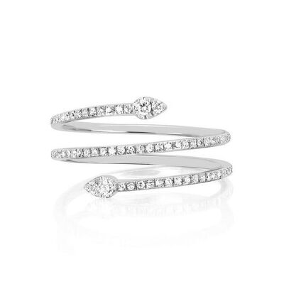 Anello twist a goccia