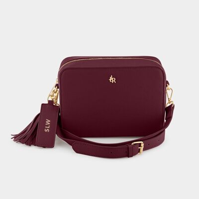 Borsa a tracolla Chelsea midi bordeaux