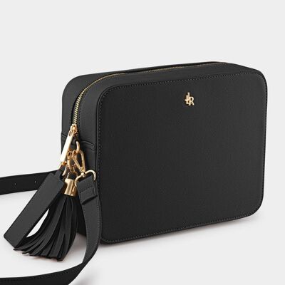 Black Chelsea Maxi Crossbody Bag