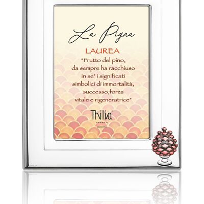 Photo Frame 10x15 cm Silver "Pigna" Graduation Line