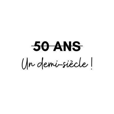 Tatouage temporaire Sioou - 50 ans un demi siècle ! x5