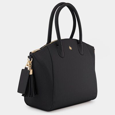 Black Zander Maxi Top Handle Bag