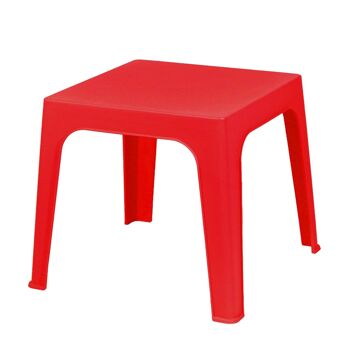 Table de jardin carrée en plastique pour enfants Julieta à quatre places 50 cm x 50 cm - Par Resol 1