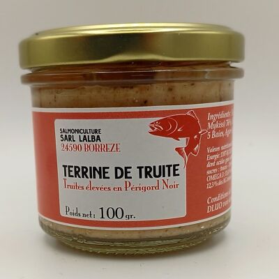 Terrine de truite Nature 100 gr