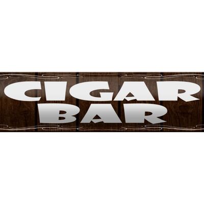 Blechschild Spruch 46x10cm Cigar Bar Zigarrenbar Dekoration