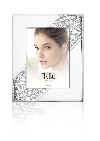 Cadre Photo 10x15 cm Argent Ligne "Lilii" 1