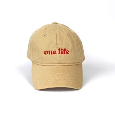 Gorra One Life bordada - Unisex y ajustable - 100 % algodón