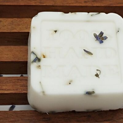 Natürliche Lavendelseife – Ziegenmilchbasis – Feuchtigkeitsspendend für empfindliche Haut – Ekzeme – 30 g Körperpflege-Körperwaschmittel