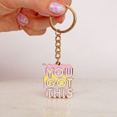 Colourful You got this Keyring