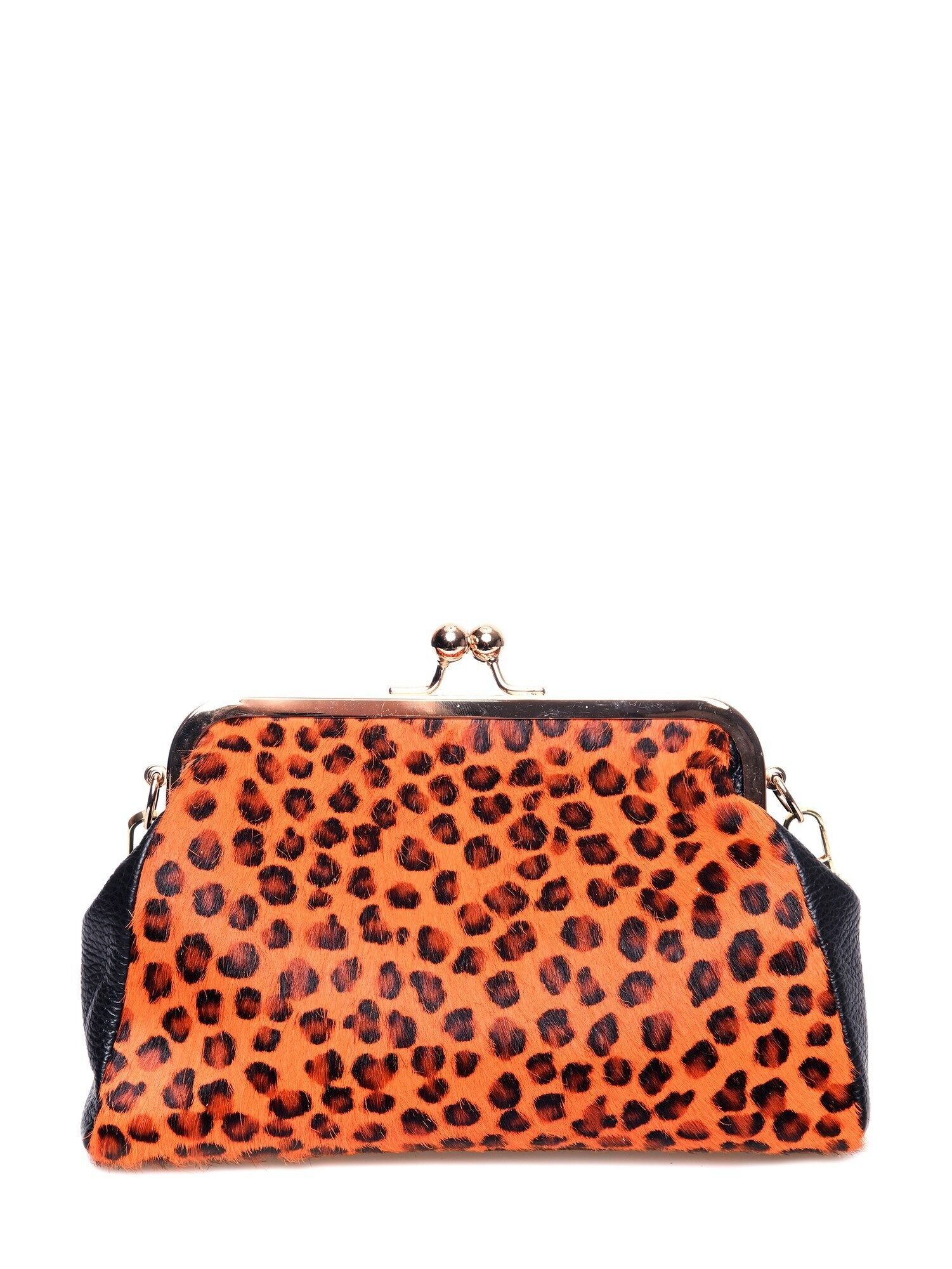 SS24 LV 1890T_LEOPARDO ARANCIO_Borsa a tracolla