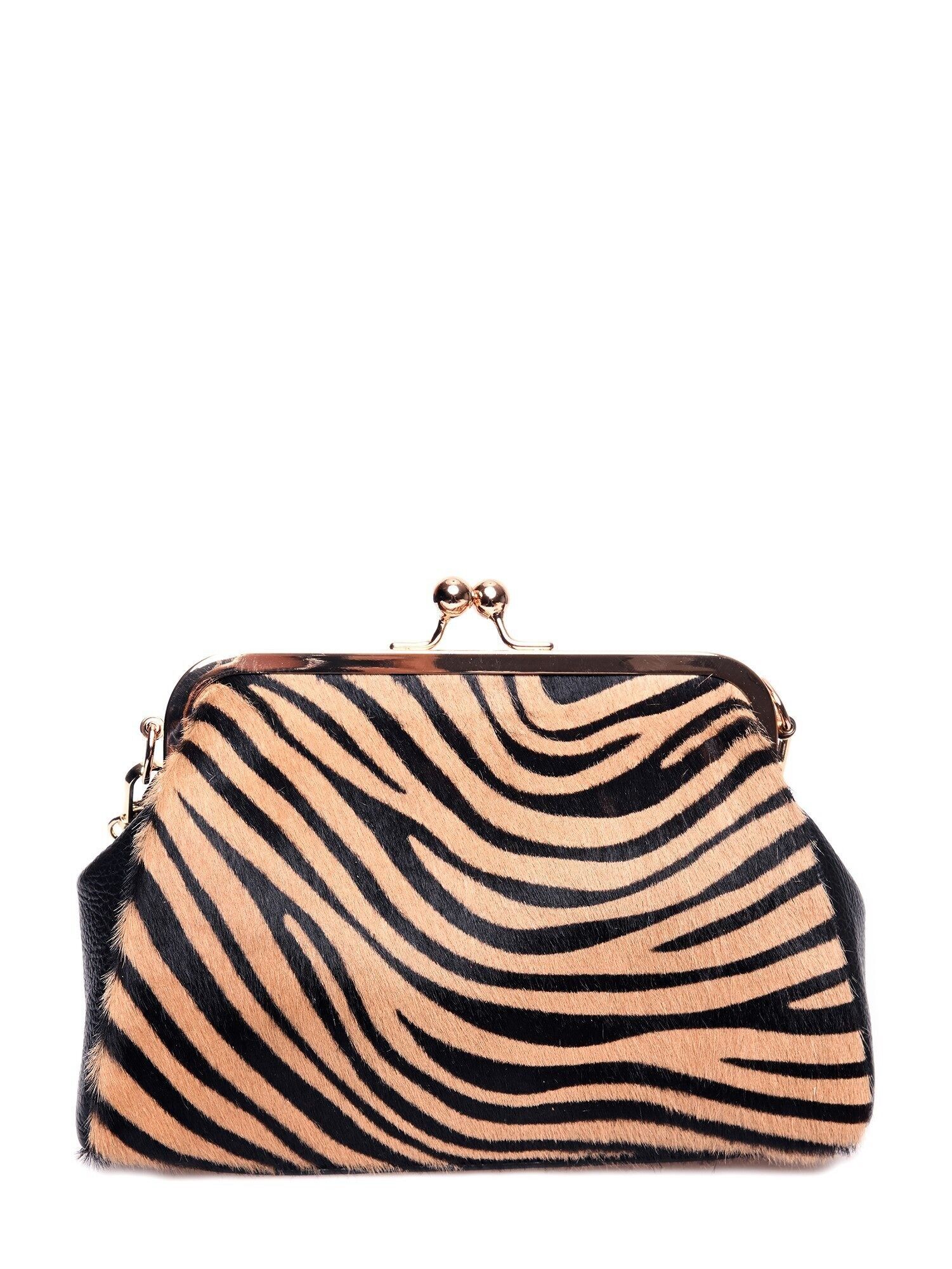 SS24 LV 1890T_ZEBRA MARRONE_Borsa a tracolla