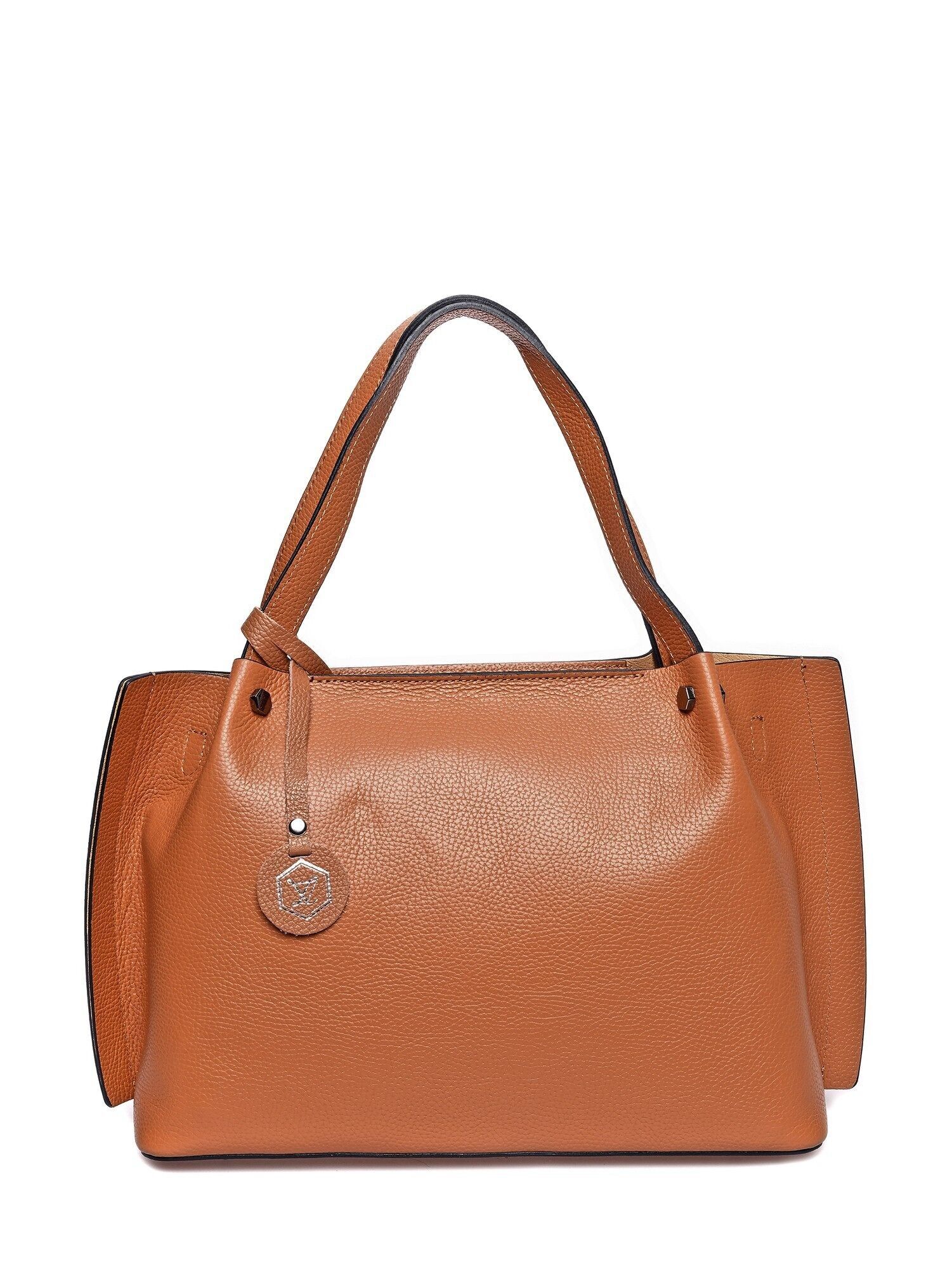 SS24 LV 1689_COGNAC_Bolso con asa superior