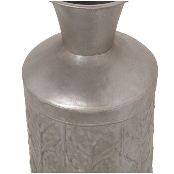 VASE MÉTAL 40CM ARGENT _°14X40CM ST57356 2