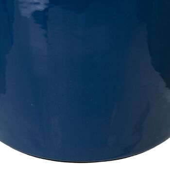 VASE MÉTAL ÉMAIL BLEU _°21X28CM ST75877 4