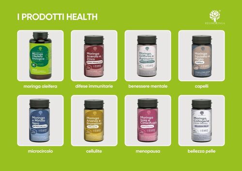 Welcome Kit RedMoringa - Health - 54 Integratori Alimentari + Allestimento Negozio Completo + 6 Tisane Omaggio
