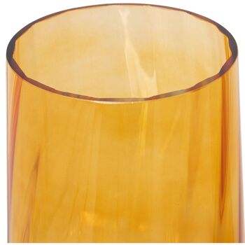 VASE VERRE ORANGE/BLEU °14X32CM, BOUCHE: °10.5CM ST19621 2