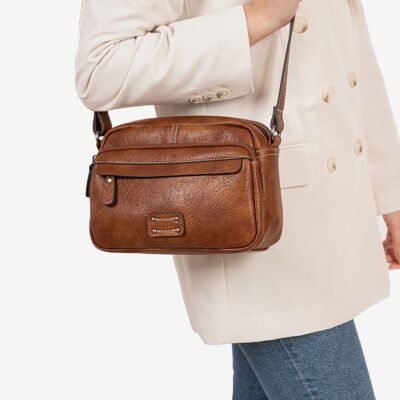 Classic leather bag - 24x17x10 cm - 21955