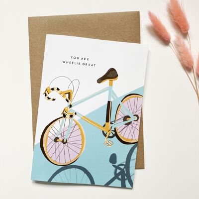 Du bist Wheelie Great Card