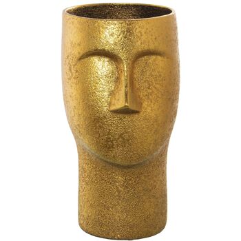 VASE CÉRAMIQUE FACE OR 36CM _°18X36CM ST60861 1