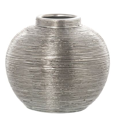 VASO CERAMICA ARGENTO ø30CM _°30X28CM ST57411