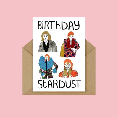 Tarjeta de cumpleaños Stardust