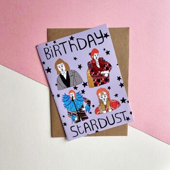 Carte d'anniversaire Stardust (violet) 2