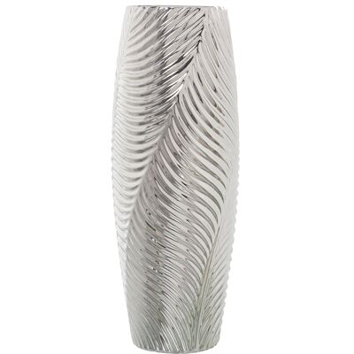 VASE CERAMIQUE ARGENT °15X40CM ST52764