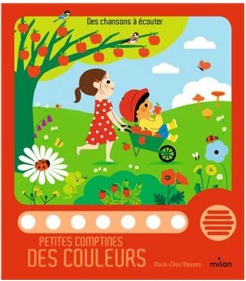 LIVRE ENFANT SONORE- PETITES COMPTINES DES COULEURS