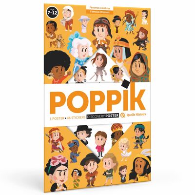 Póster Poppik y What a Story - Mujeres famosas