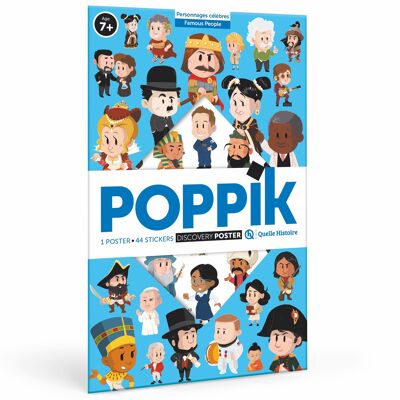 Póster poppik y qué historia - Personajes famosos