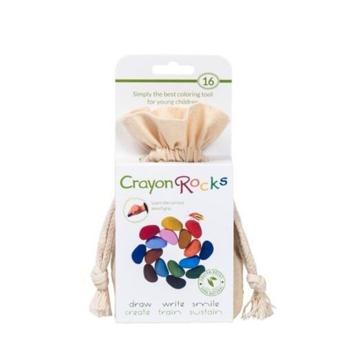 Crayon rocks sac 16 couleurs  / crayon de cire ergonomique