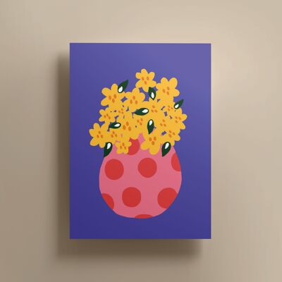 Bouquet de fleurs imprimé (A3)
