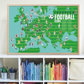 Poster en stickers football / activite educative 2