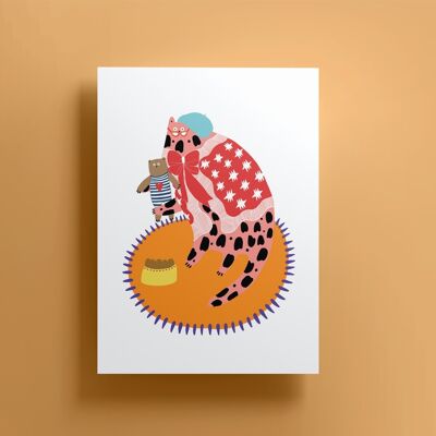 Vivienne's Favourite Toy Print (A3)