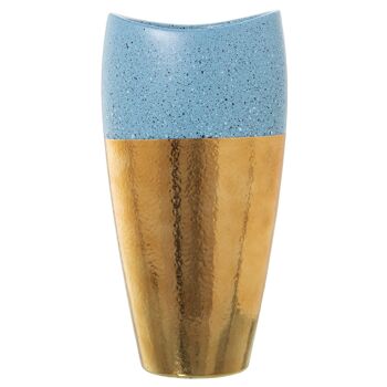 VASE CÉRAMIQUE OR/BLEU 20X14X40CM ST52695 1